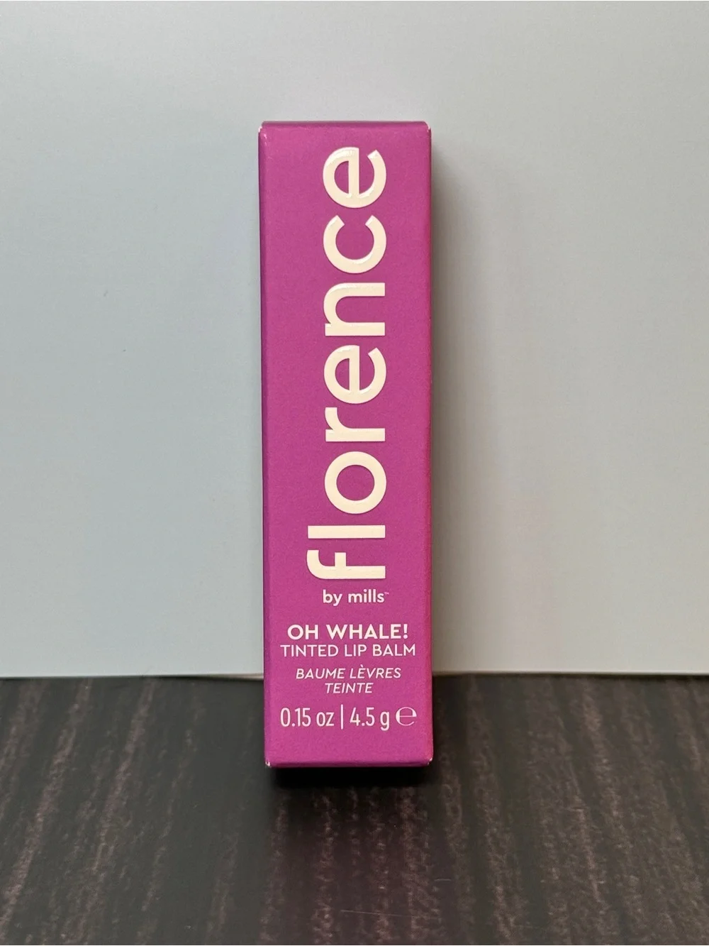 Florence by Mills Oh Whale! Tinted Lip Balm (Plum & Acai) NIB 4.5 g / 0.15 oz